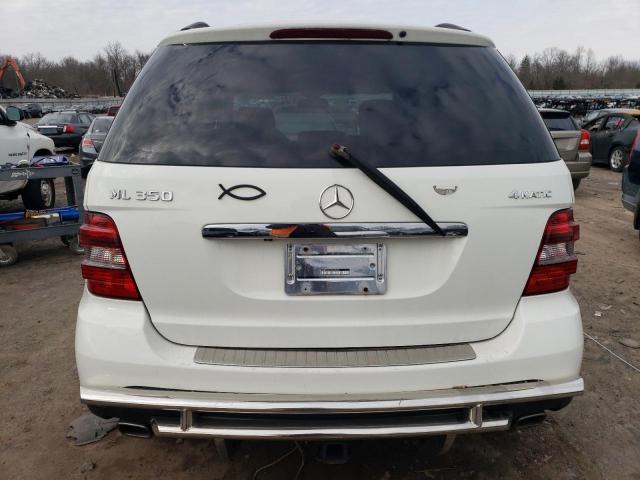 4JGBB86E68A423283 - 2008 MERCEDES-BENZ ML 350 WHITE photo 6