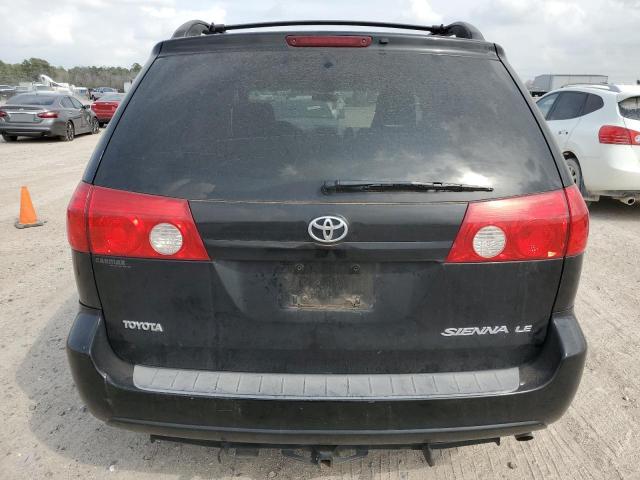 5TDZK23C68S183237 - 2008 TOYOTA SIENNA CE BLACK photo 6