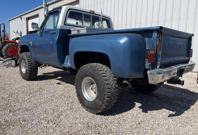 2GCEK14H4C1158131 - 1982 CHEVROLET K10 BLUE photo 3