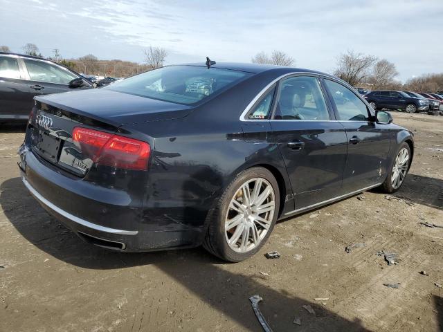 WAUA2AFDXDN019658 - 2013 AUDI A8 QUATTRO BLACK photo 3