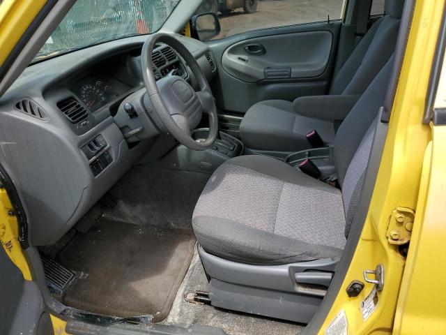 2CNBE134346910992 - 2004 CHEVROLET TRACKER YELLOW photo 7