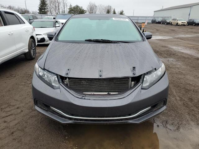 2HGFB2F50FH057405 - 2015 HONDA CIVIC LX GRAY photo 5