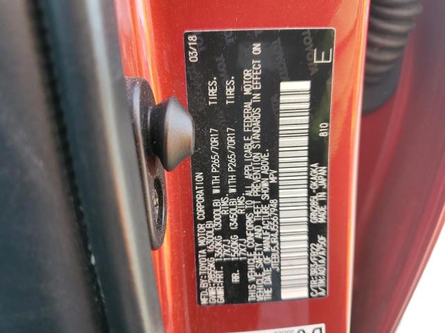 JTEBU5JR4J5567948 - 2018 TOYOTA 4RUNNER SR5/SR5 PREMIUM RED photo 13