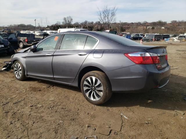 1HGCR6F57FA014863 - 2015 HONDA ACCORD HYBRID EXL GRAY photo 2