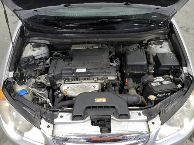 KMHDU4AD9AU205840 - 2010 HYUNDAI ELANTRA BLUE SILVER photo 11