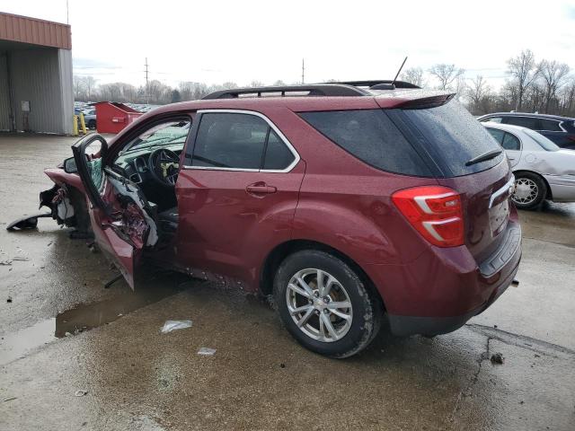 2GNFLFEKXG6182524 - 2016 CHEVROLET EQUINOX LT RED photo 2