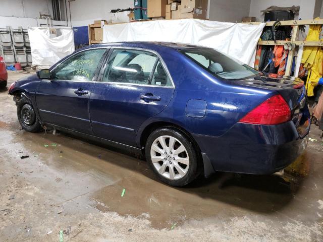 1HGCM664X7A095249 - 2007 HONDA ACCORD SE BLUE photo 2