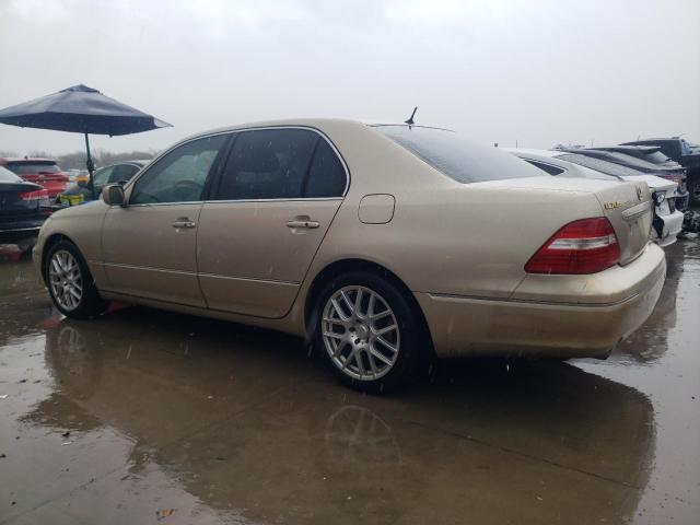 JTHBN36F840160493 - 2004 LEXUS LS 430 TAN photo 2