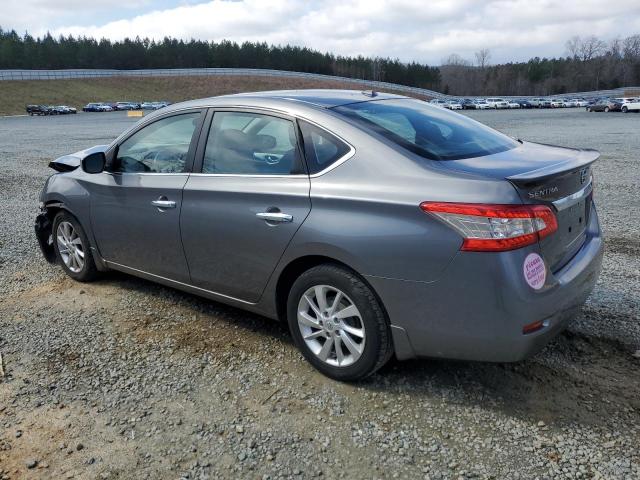 3N1AB7AP3FY359945 - 2015 NISSAN SENTRA S GRAY photo 2