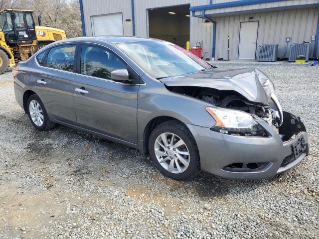 3N1AB7AP3FY359945 - 2015 NISSAN SENTRA S GRAY photo 4