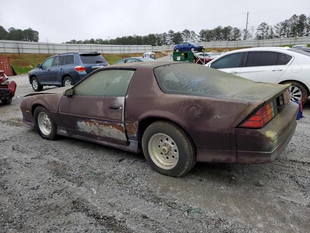 1G1FP23T1NL136238 - 1992 CHEVROLET CAMARO RS MAROON photo 2