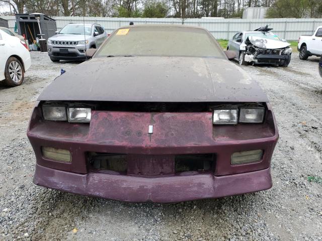 1G1FP23T1NL136238 - 1992 CHEVROLET CAMARO RS MAROON photo 5