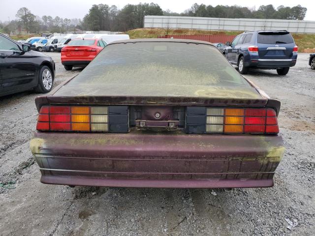 1G1FP23T1NL136238 - 1992 CHEVROLET CAMARO RS MAROON photo 6