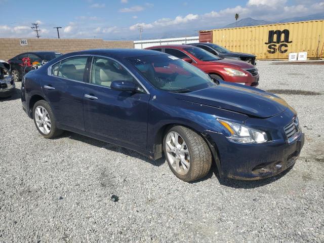 1N4AA5AP5EC481885 - 2014 NISSAN MAXIMA S BLUE photo 4