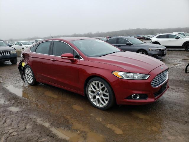 3FA6P0K93DR213585 - 2013 FORD FUSION TITANIUM RED photo 4