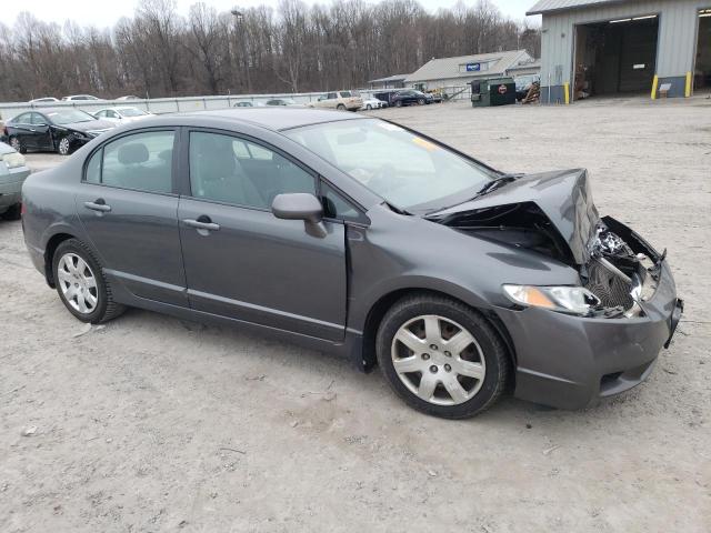 2HGFA1F53AH581802 - 2010 HONDA CIVIC LX GRAY photo 4