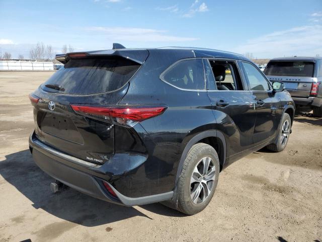 5TDGZRBH1MS160631 - 2021 TOYOTA HIGHLANDER XLE შავი ფოტო 3