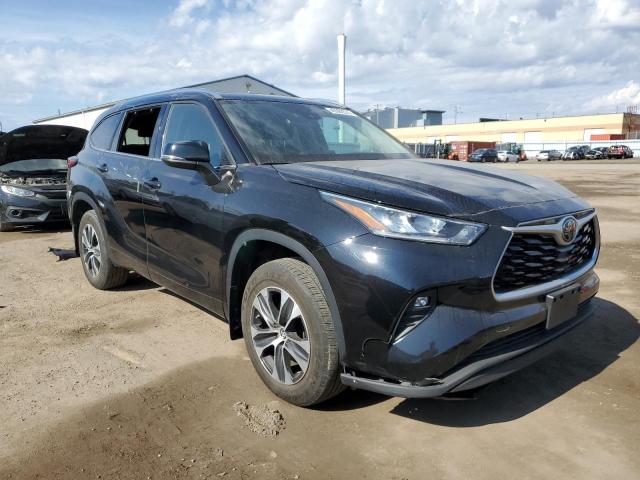 5TDGZRBH1MS160631 - 2021 TOYOTA HIGHLANDER XLE შავი ფოტო 4