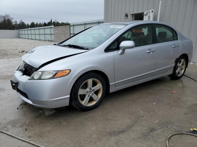 1HGFA16806L138138 - 2006 HONDA CIVIC EX SILVER photo 1