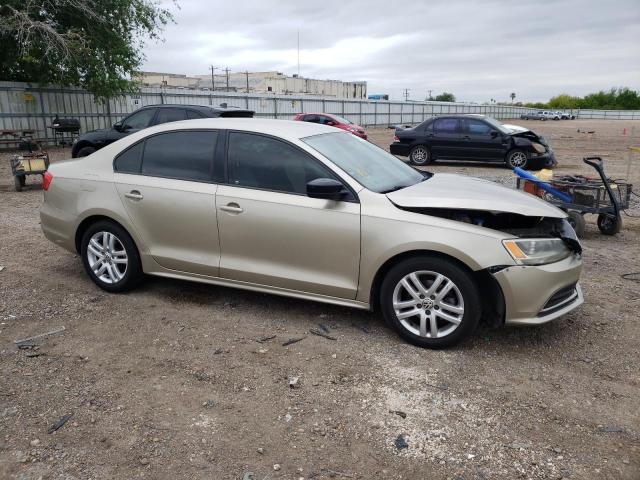 3VW2K7AJ5FM251392 - 2015 VOLKSWAGEN JETTA BASE TAN photo 4