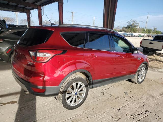 1FMCU0JDXHUD03886 - 2017 FORD ESCAPE TITANIUM BURGUNDY photo 3