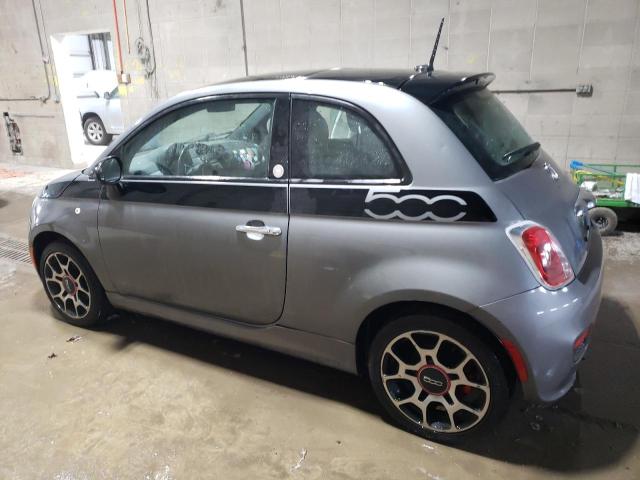 3C3CFFBRXCT500124 - 2012 FIAT 500 SPORT GRAY photo 2