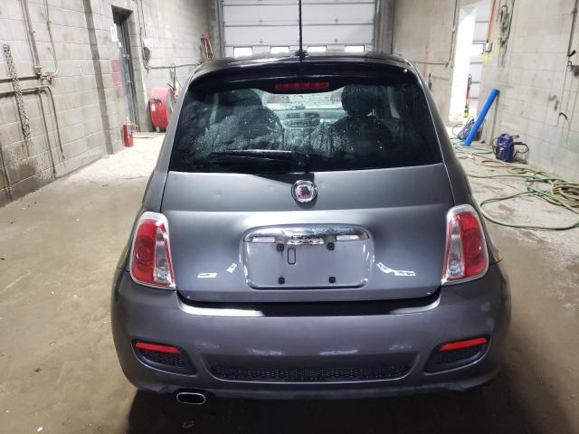 3C3CFFBRXCT500124 - 2012 FIAT 500 SPORT GRAY photo 6