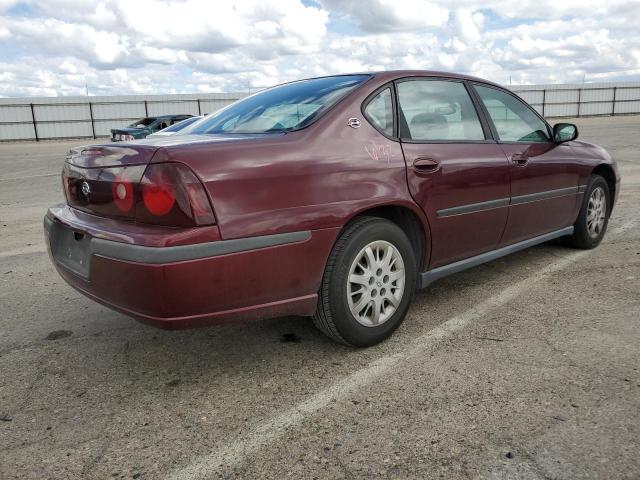 2G1WF55E019296213 - 2001 CHEVROLET IMPALA RED photo 3