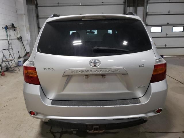 JTEES41A882077662 - 2008 TOYOTA HIGHLANDER SILVER photo 6