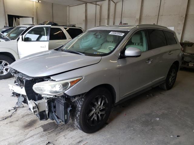 5N1AL0MN5DC321579 - 2013 INFINITI JX35 SILVER photo 1