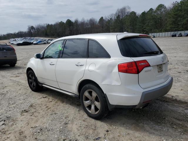 2HNYD28857H522653 - 2007 ACURA MDX SPORT WHITE photo 2