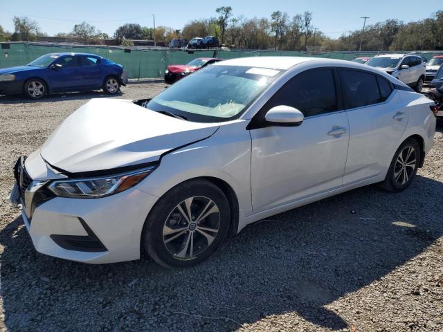 3N1AB8CV0LY310974 - 2020 NISSAN SENTRA SV WHITE photo 1