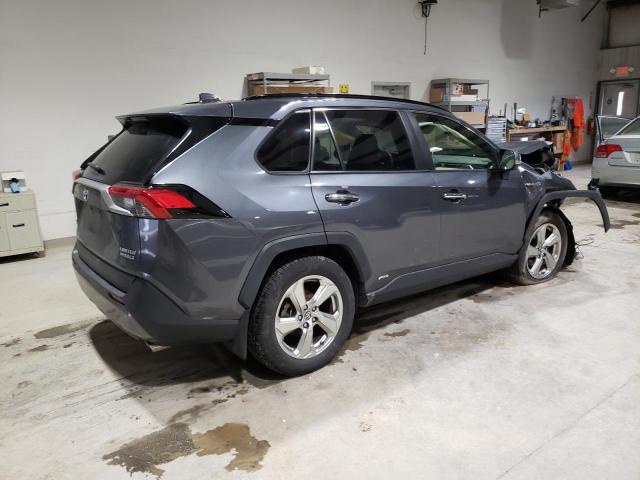 JTMDWRFV0KD030022 - 2019 TOYOTA RAV4 LIMITED GRAY photo 3