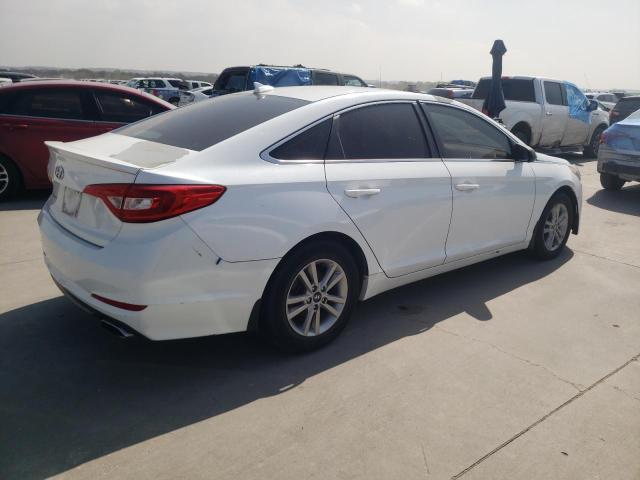 5NPE24AF6FH205974 - 2015 HYUNDAI SONATA SE WHITE photo 3