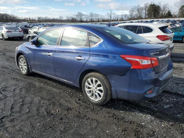 3N1AB7AP4KY319416 - 2019 NISSAN SENTRA S BLUE photo 2