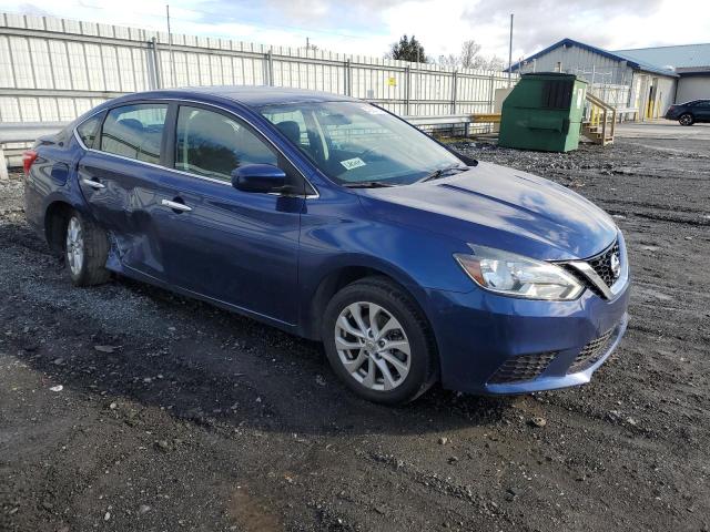 3N1AB7AP4KY319416 - 2019 NISSAN SENTRA S BLUE photo 4