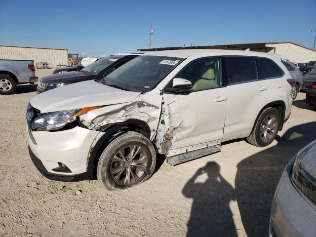 5TDBKRFH9ES048119 - 2014 TOYOTA HIGHLANDER LE WHITE photo 1