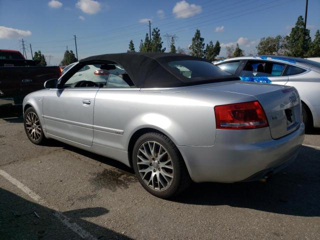 WAUDF48H69K000357 - 2009 AUDI A4 2.0T CABRIOLET QUATTRO SILVER photo 2