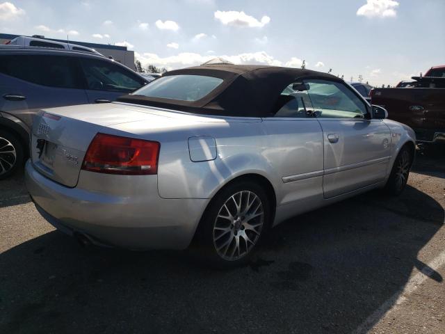 WAUDF48H69K000357 - 2009 AUDI A4 2.0T CABRIOLET QUATTRO SILVER photo 3