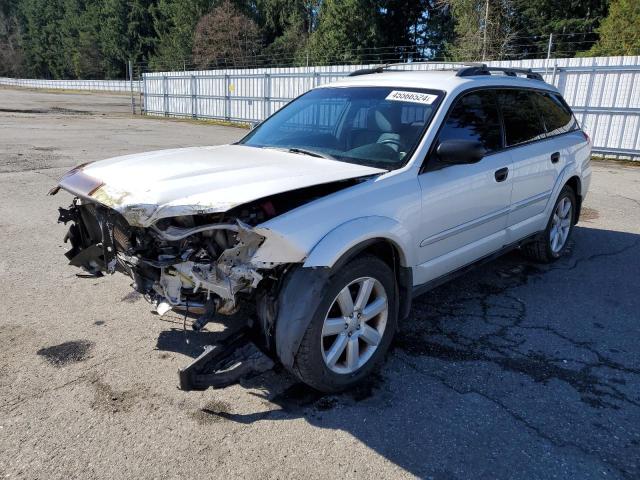 4S4BP61C567300483 - 2006 SUBARU LEGACY OUTBACK 2.5I WHITE photo 1