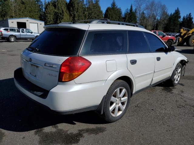 4S4BP61C567300483 - 2006 SUBARU LEGACY OUTBACK 2.5I WHITE photo 3