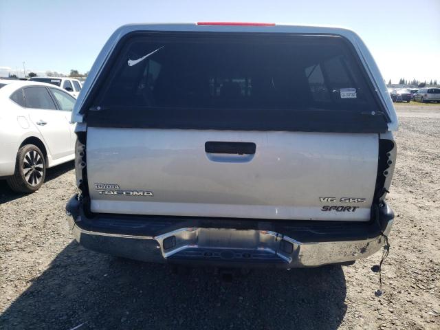 5TEMU52N05Z067068 - 2005 TOYOTA TACOMA DOUBLE CAB LONG BED SILVER photo 6