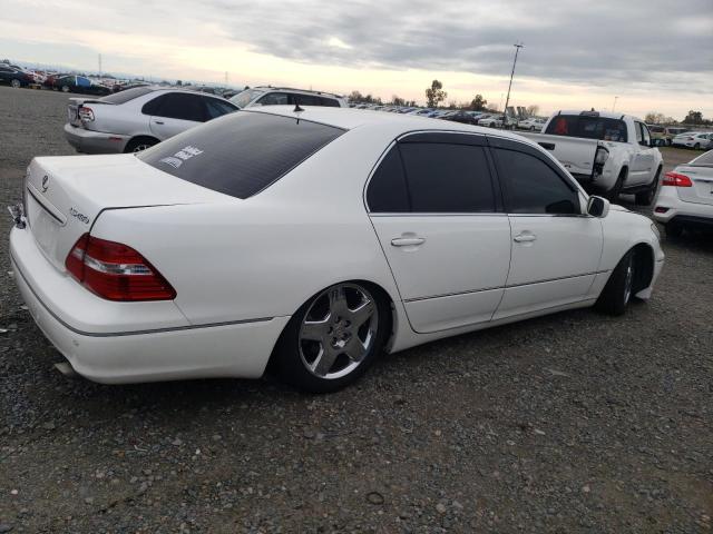 JTHBN36FX55014018 - 2005 LEXUS LS 430 WHITE photo 3