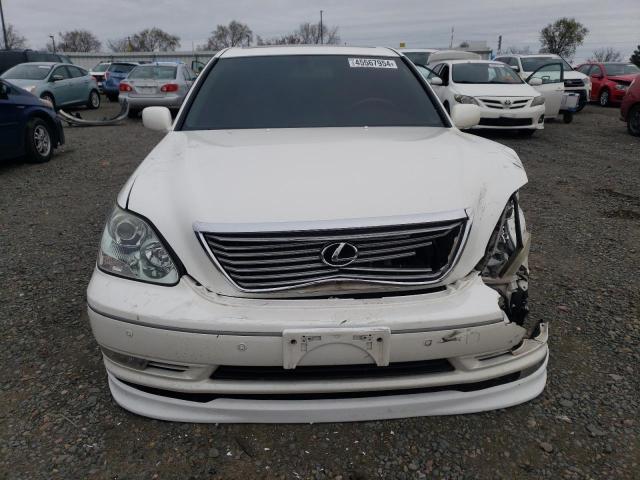 JTHBN36FX55014018 - 2005 LEXUS LS 430 WHITE photo 5