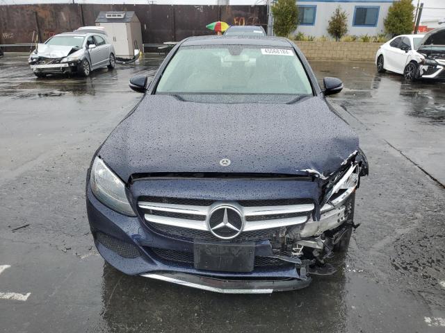 55SWF4JB0HU232772 - 2017 MERCEDES-BENZ C 300 BLUE photo 5