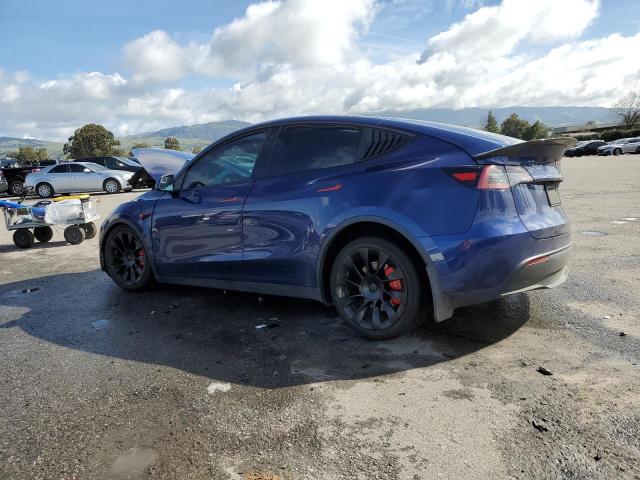 5YJYGAEE1MF158685 - 2021 TESLA MODEL Y BLUE photo 2