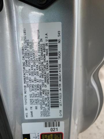 5TETU62N18Z487363 - 2008 TOYOTA TACOMA PRERUNNER ACCESS CAB SILVER photo 12