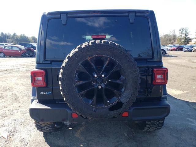 1C4JJXP66MW682535 - 2021 JEEP WRANGLER U SAHARA 4XE BLACK photo 6