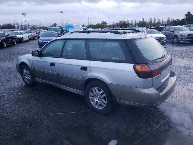 4S3BH665536650158 - 2003 SUBARU LEGACY OUTBACK SILVER photo 2