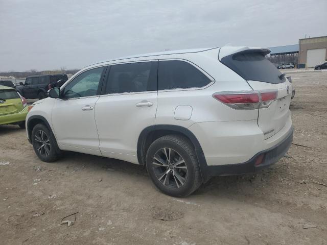5TDJKRFH0GS327747 - 2016 TOYOTA HIGHLANDER XLE 白色 照片 2